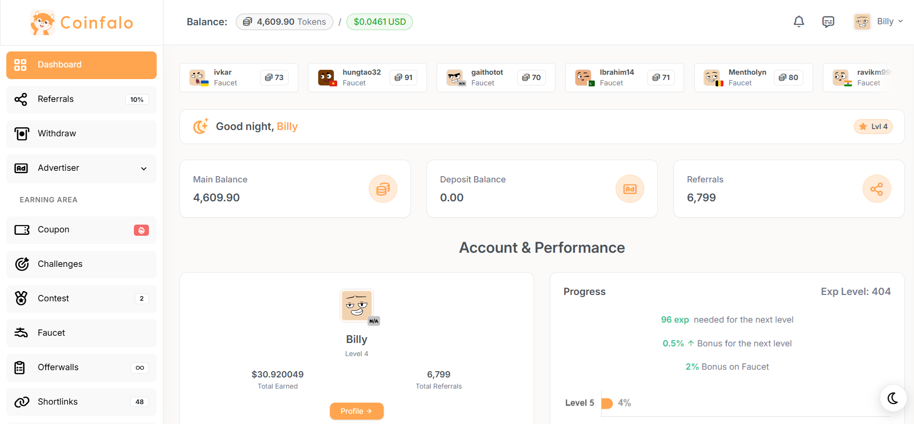 Dashboard